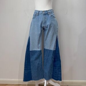 Vintage Levi’s 501s Flare Patchwork Jeans